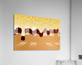 Ivory Creamy Waffle Artwork Acrylic Print