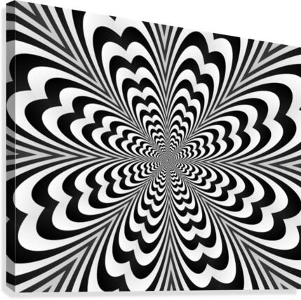 Optical Illusion Art Canvas Print