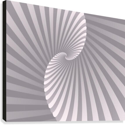  Retro Spiral Art Canvas Print