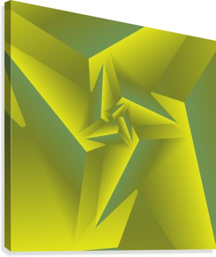 3D Triangle Pattern Art Canvas Print