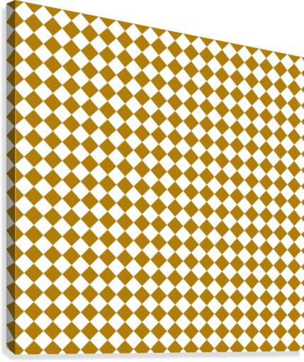 Mustard Diamond Canvas Print