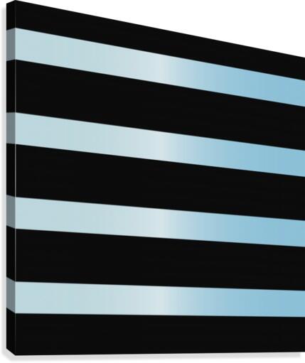 AQUA STRIPE Canvas Print