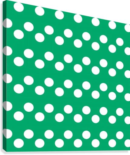 JADE Polka Dots Canvas Print