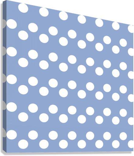 Serenity Polka Dots Canvas Print
