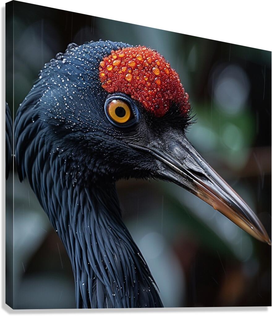 Red Crowned Crane Canvas Print