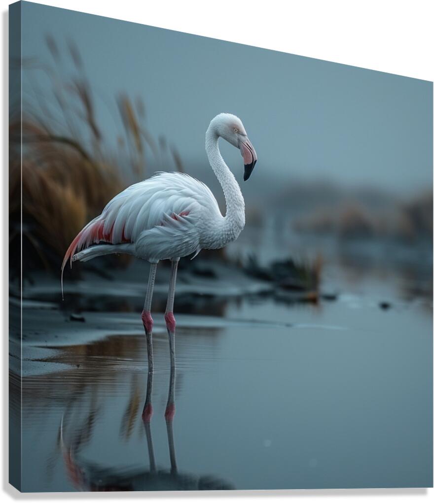 White Flamingo Canvas Print