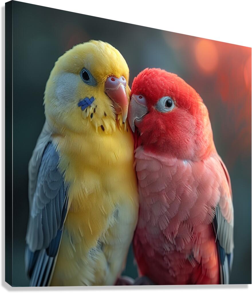 Happy Lovebird Canvas Print