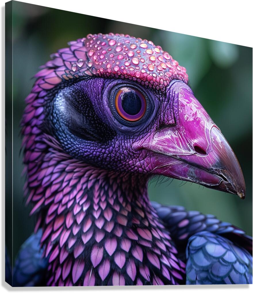 Purple Bird Beak Canvas Print