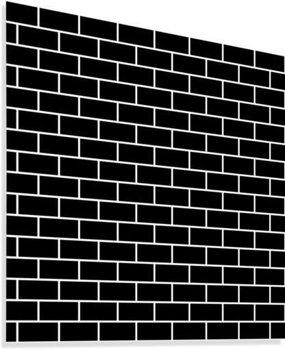 Black Brick Pattern Canvas Print