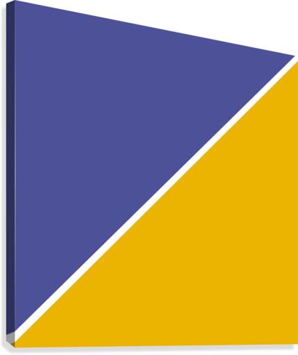 Grape and Yellow Abstract Canvas Print