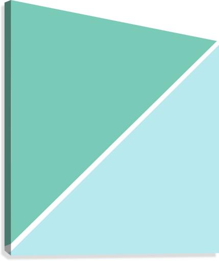 Turquoise and Pool Abstract Canvas Print