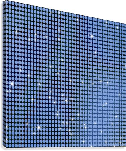 Blue Shiny Glitter Canvas Print