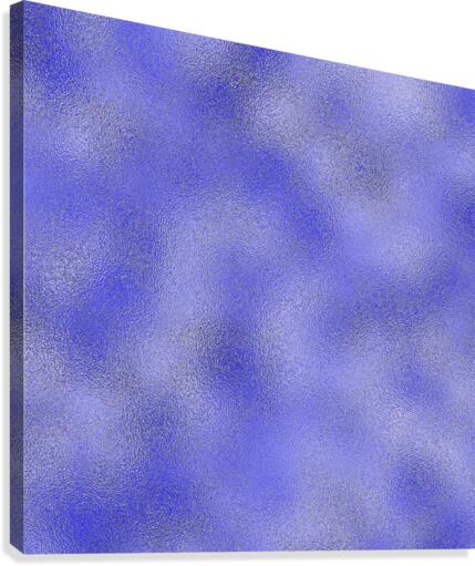 Blue Metallic Foil Canvas Print