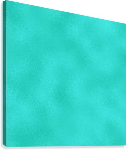 Turquoise Metallic Foil Canvas Print