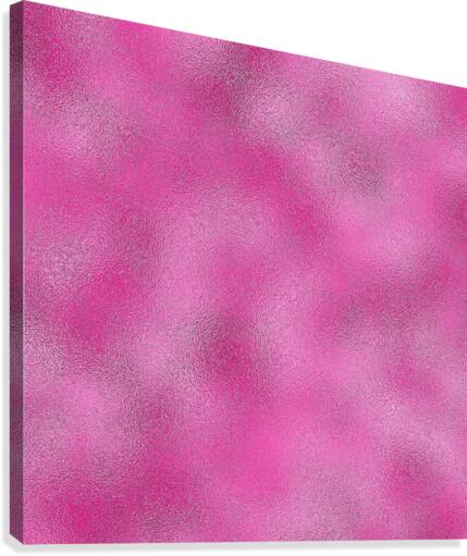 Deep Pink Metallic Foil Canvas Print