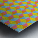 Hexagon Seamless Pattern Artwork Metal print