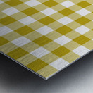 Mustard Plaid Pattern Metal print