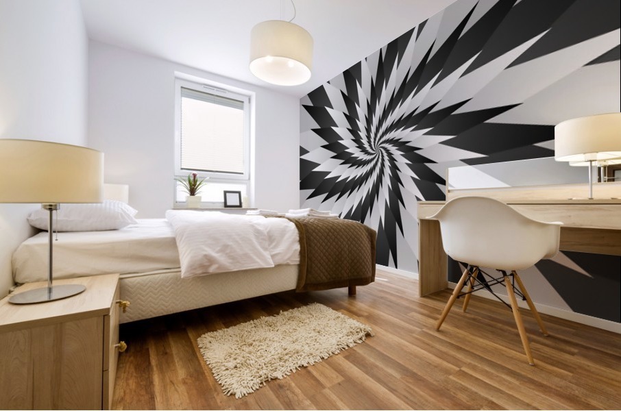 Sharp Swirl Art Mural print