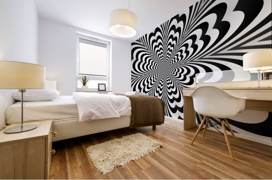 Optical Illusion Art Mural print