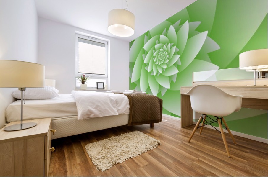 Greeny Floral Mural print