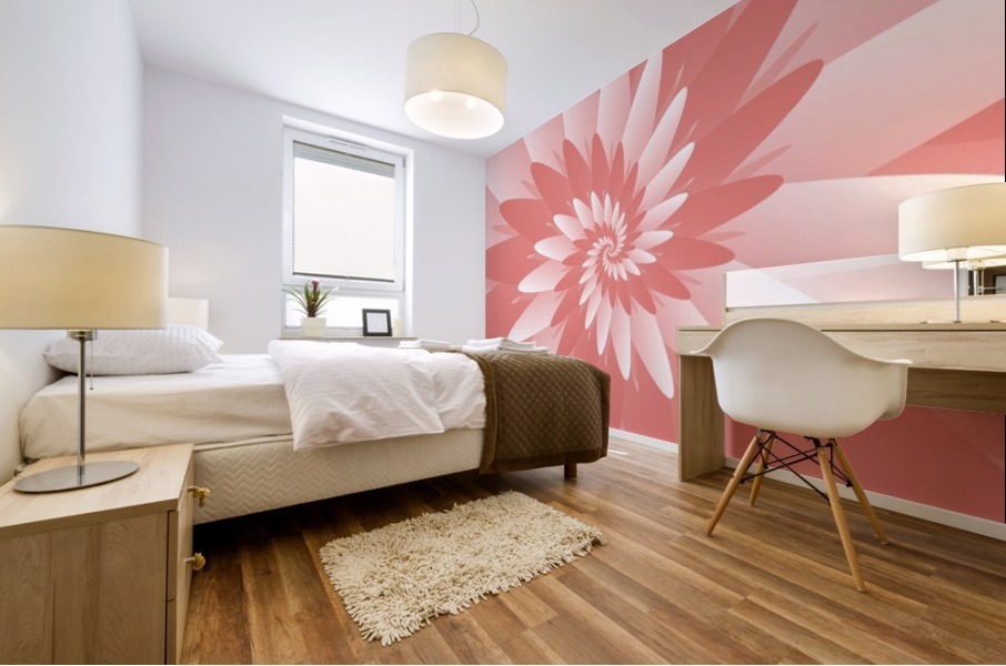 Spiral Flower Pattern Art Mural print