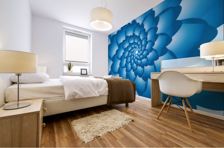 Flower Swirl Pattern  Art Mural print
