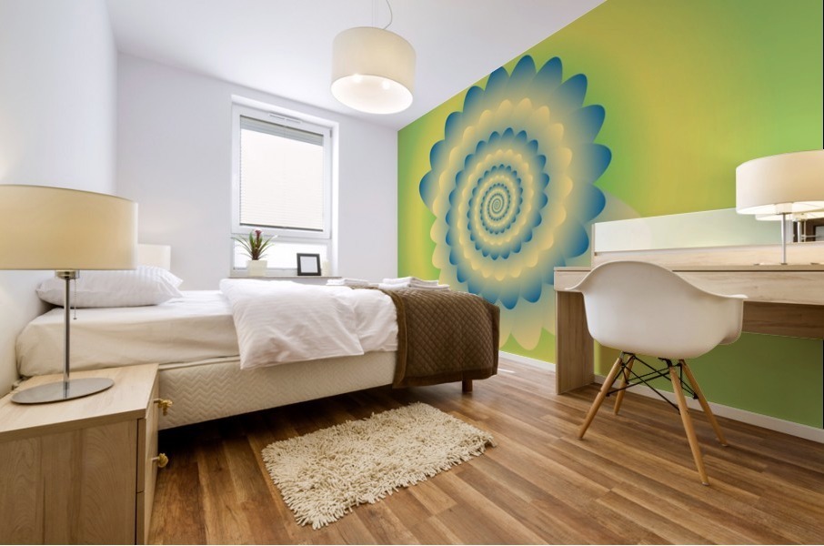 3D Flower Artwork Mural print