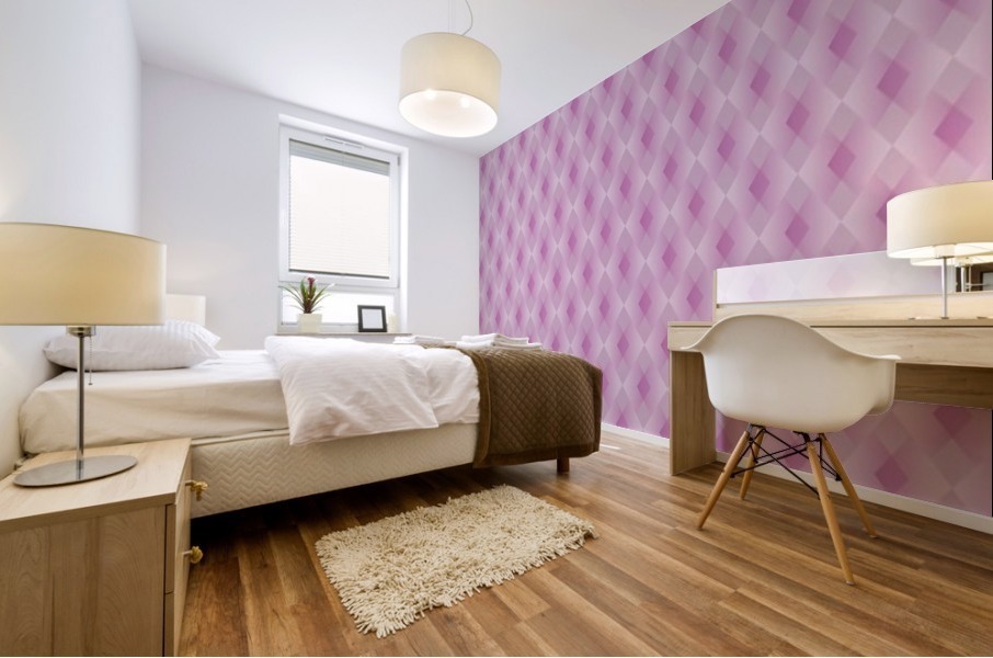 Diamond Shape Pattern Artwork Mural print