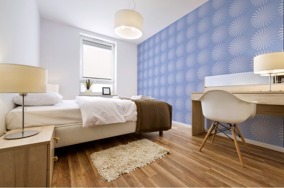 Bluish Art Mural print