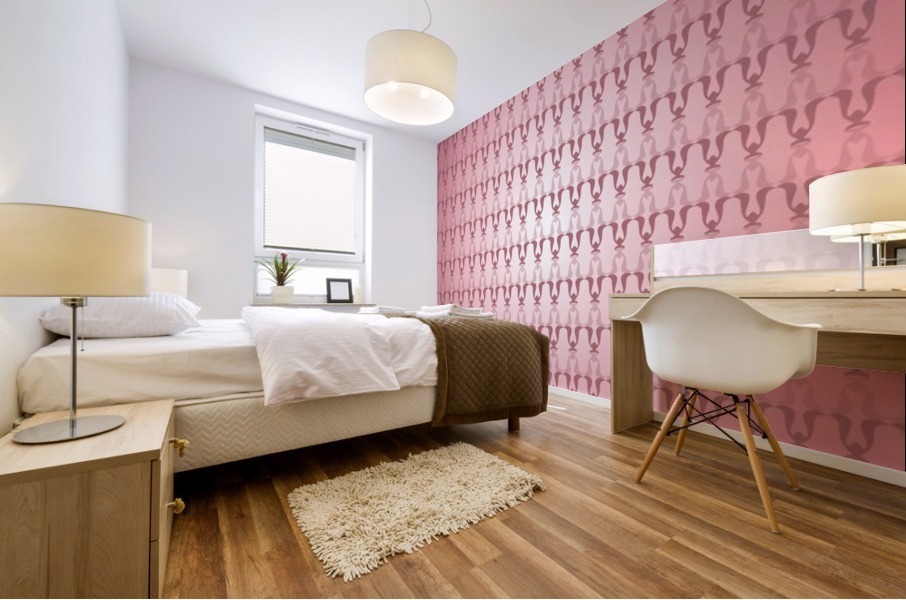 Arabic Pink Art Mural print