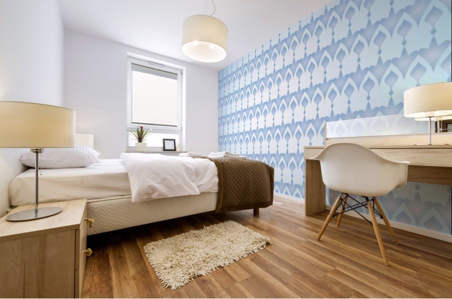 Islamic Art Blue Pattern  Mural print
