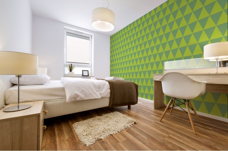 Triangle Shape Seamless Pattern Artwork  Mural print
