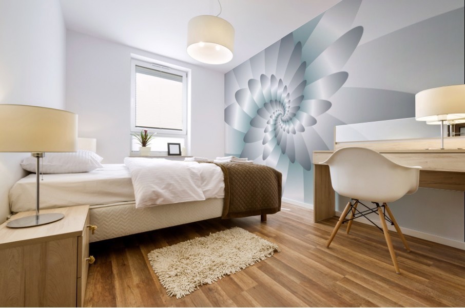Swirl Wings Art Mural print