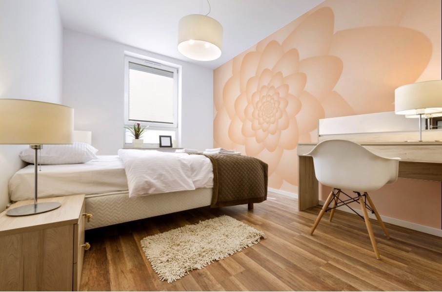 Pastel Orange Art Mural print