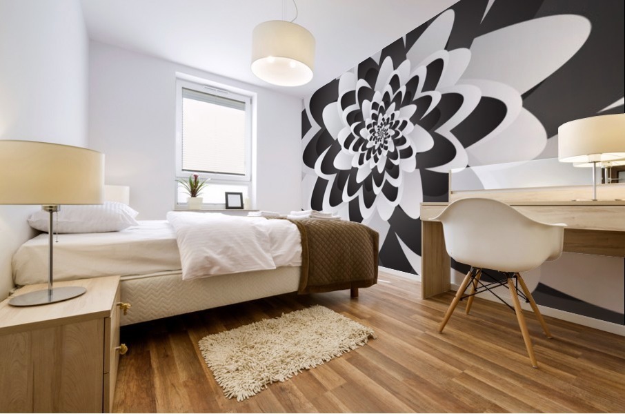 Monochrome Art Mural print