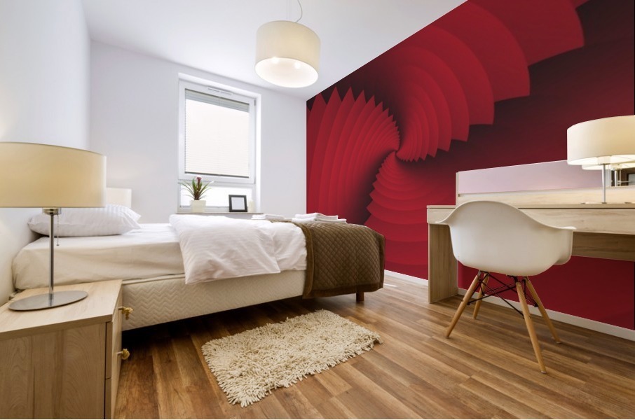 Trendy Reddish Art Mural print