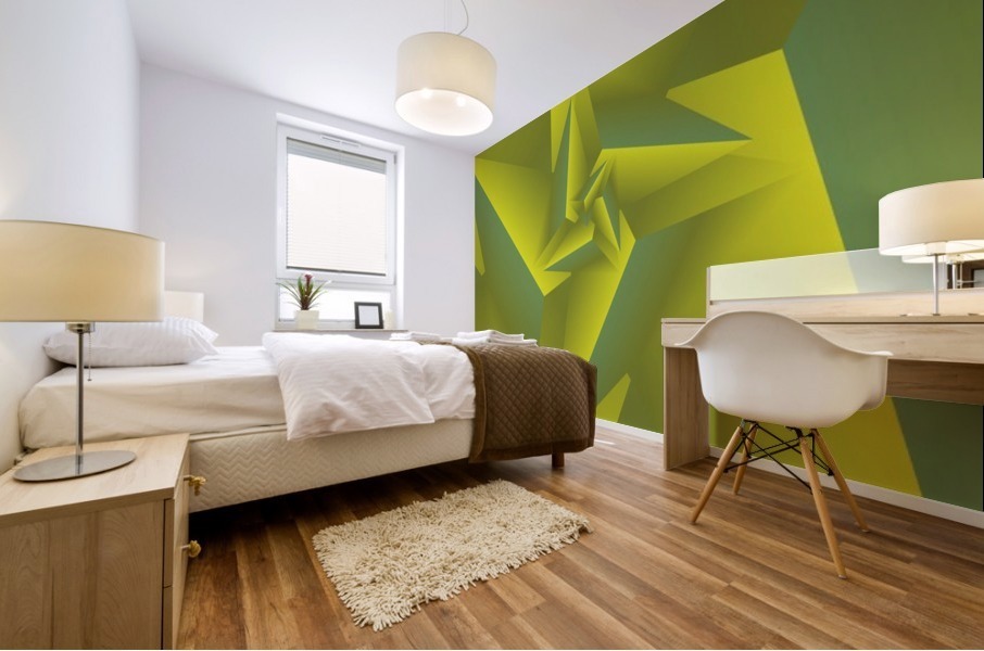 3D Triangle Pattern Art Mural print