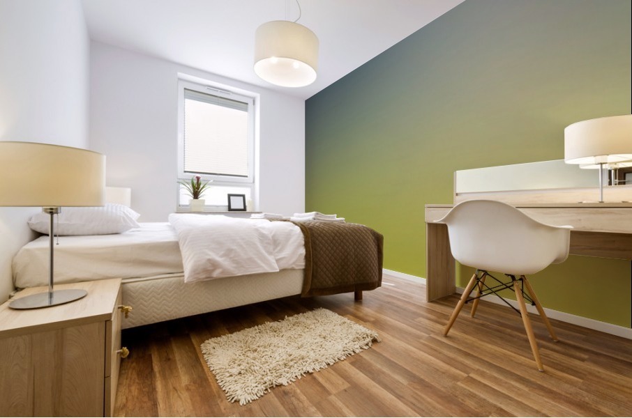 Green Gradient Background Mural print