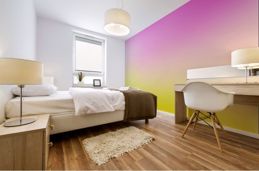 pink to yellow Gradient Background Mural print