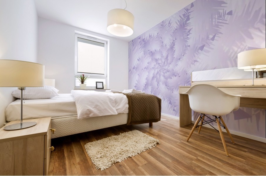  PURPLE Snow Forest Mural print