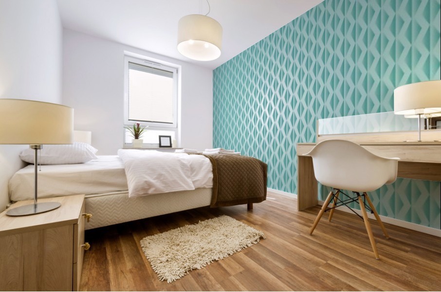 Green Diamond Art Mural print
