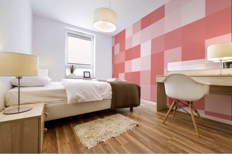 PINK MOSAIC PATTERN Mural print
