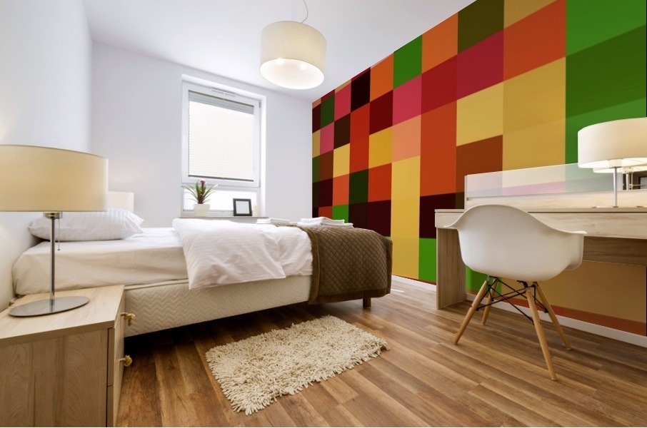 COLORFUL MOSAIC PATTERN Mural print