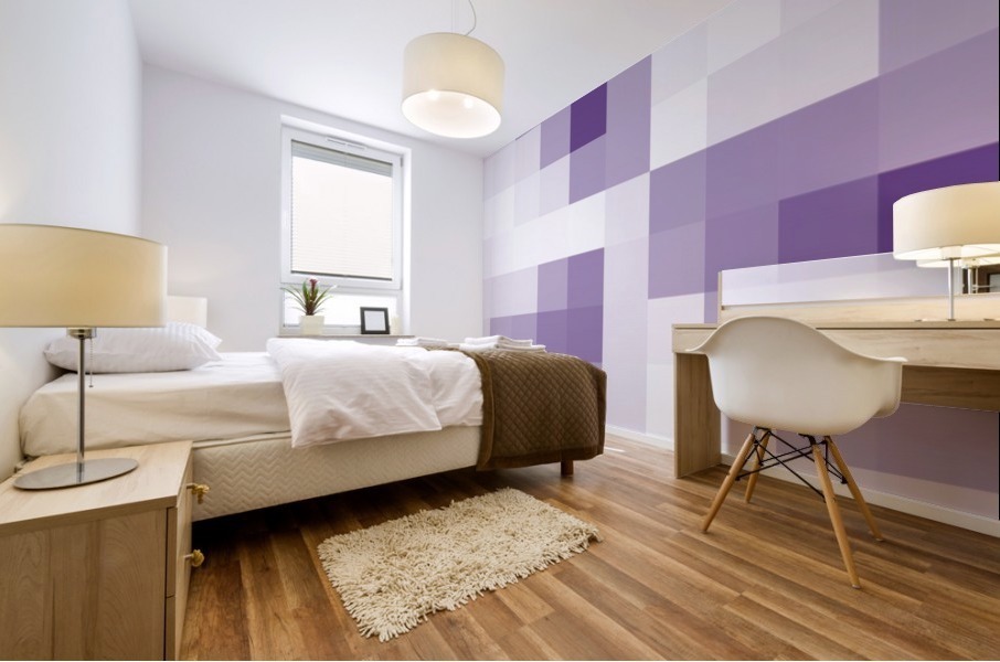 PURPLE MOSAIC PATTERN Mural print