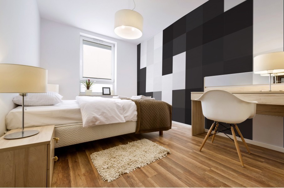 WHITE MOSAIC PATTERN Mural print