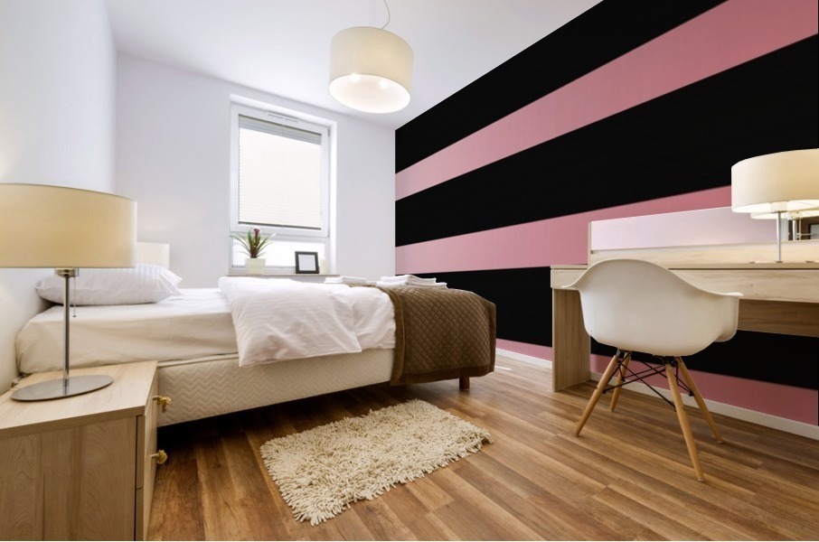 RED PASTEL STRIPE Mural print