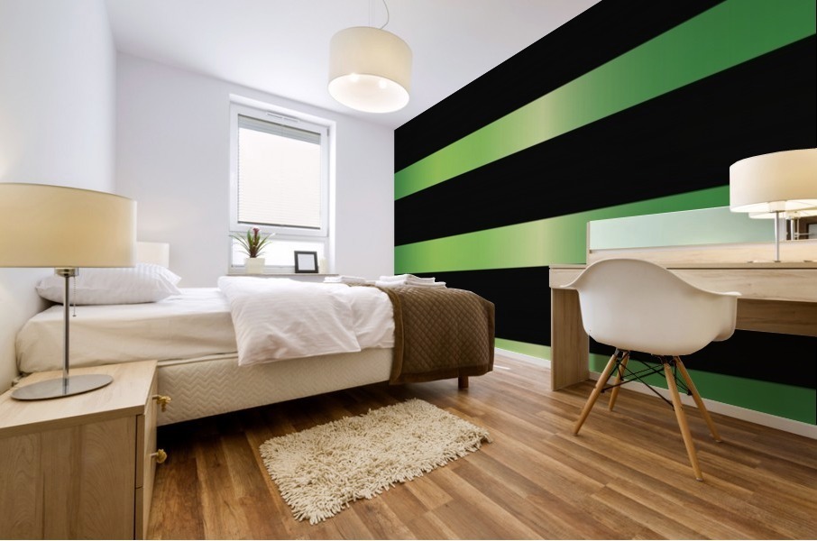 GREEN PEPPER STRIPE Mural print