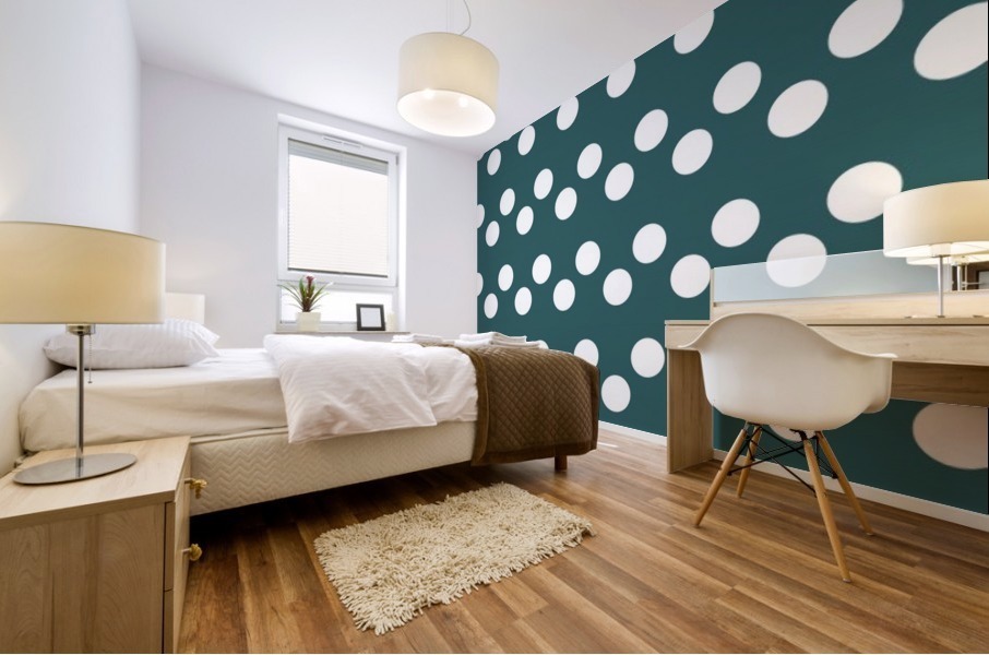 LAGOON Polka Dots Mural print