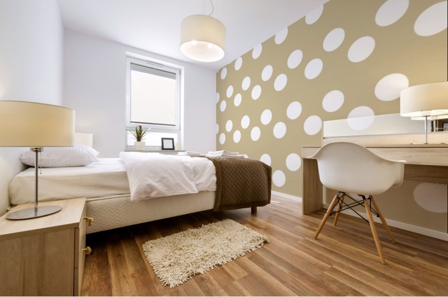 SANDSTONE Polka Dots Mural print
