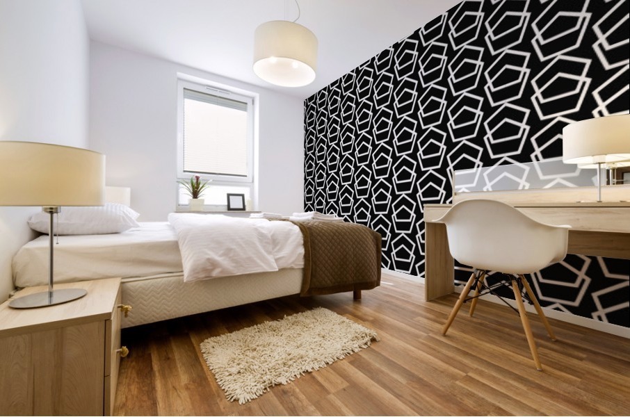 Hexa Pattern Mural print